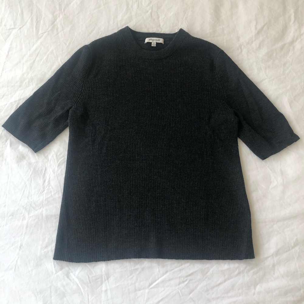 Madewell Gray Ribbed Shirt